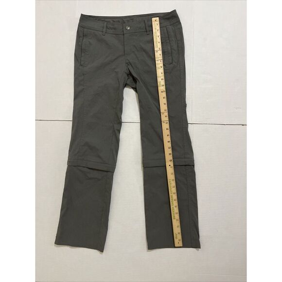 REI Womens Convertible Hiking Pants Size 8 Grey Zip Off Nylon Stretch Travel - Picture 4 of 8